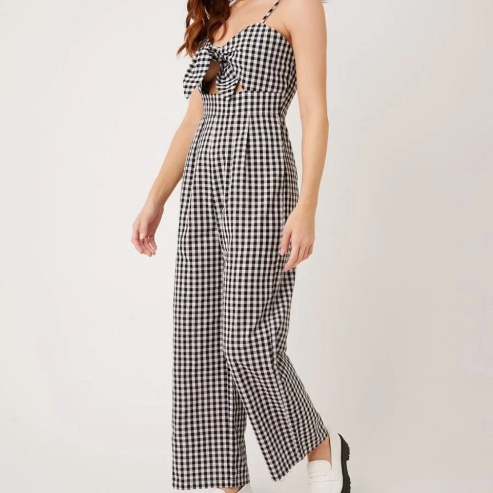 Cami Gingham print Jumpsuit - Picture 2 of 5